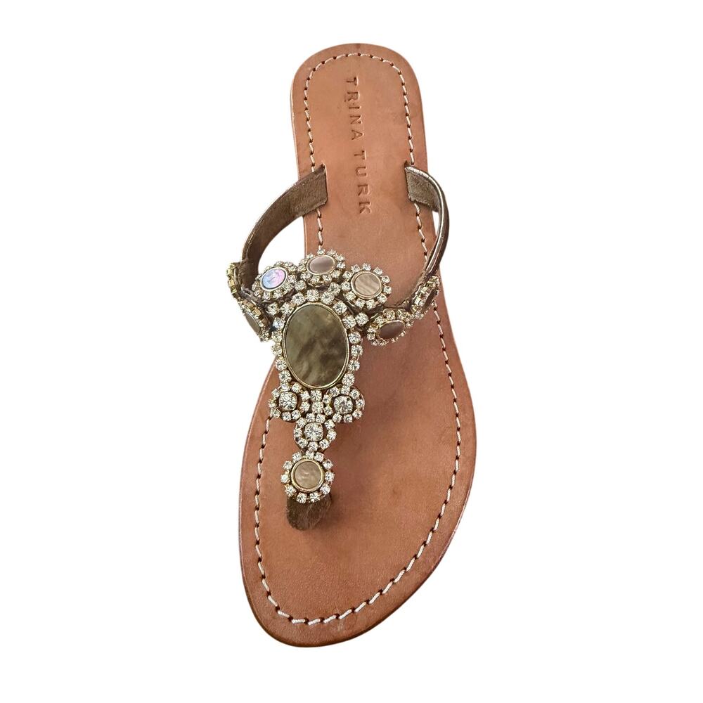 Trina Turk Leather Sandals